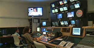 Television studio in Libya