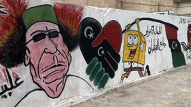 The writing is on the wall for former Libyan Dictator