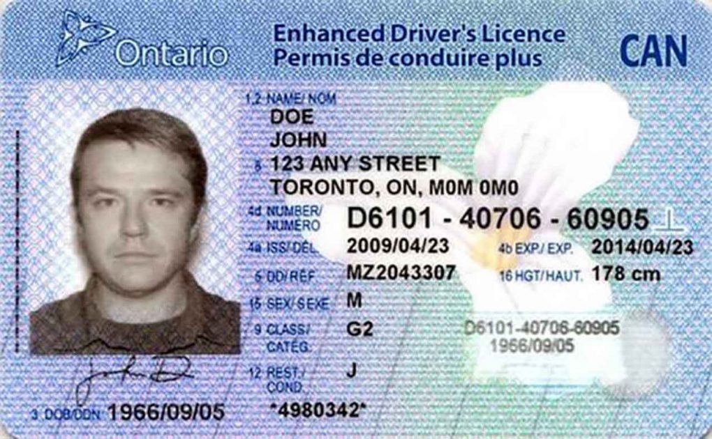 condition y ontario drivers license