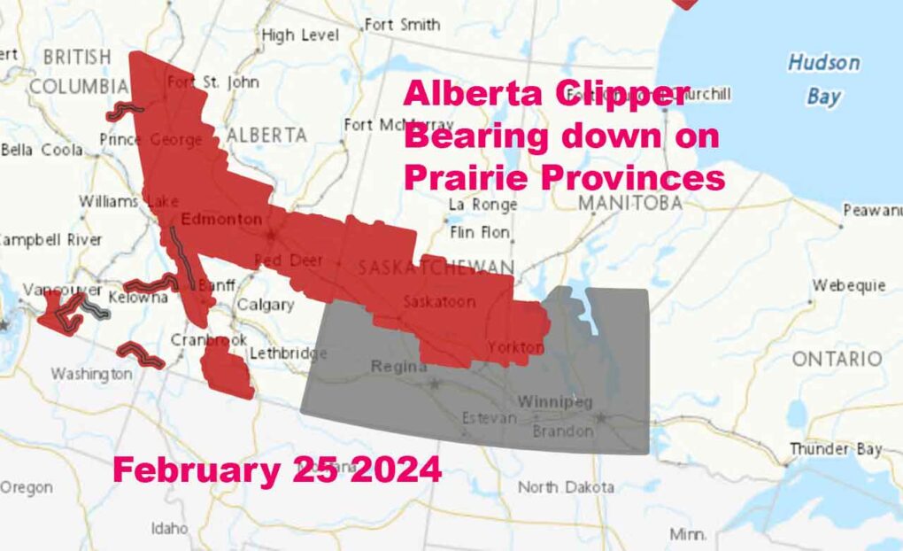 Weather Update: Alberta Clipper Brings Snow And Cold To Prairie ...