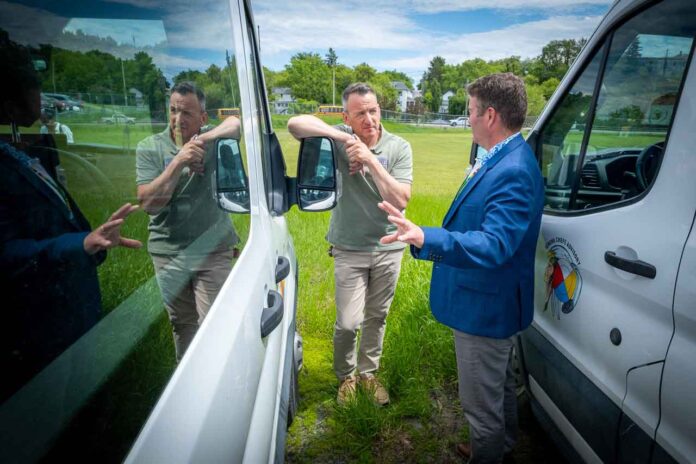 Minister Rickford announces $150k in funding for transportation - image Tom Thompson