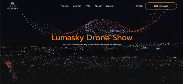Lumasky is the flagship of the drone show companies league