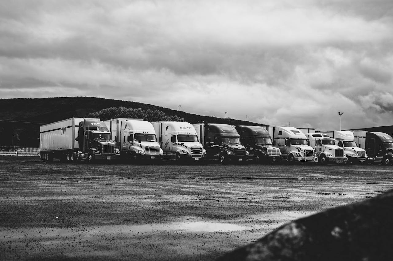 Trucks Parked