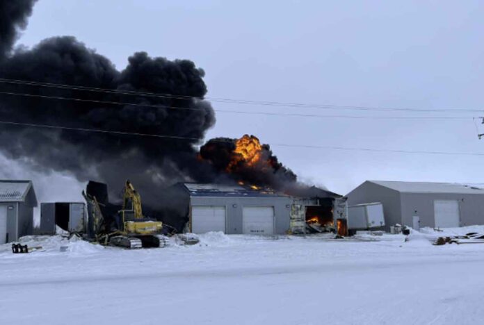 Wasaho Cree Nation Fire December 19 2024