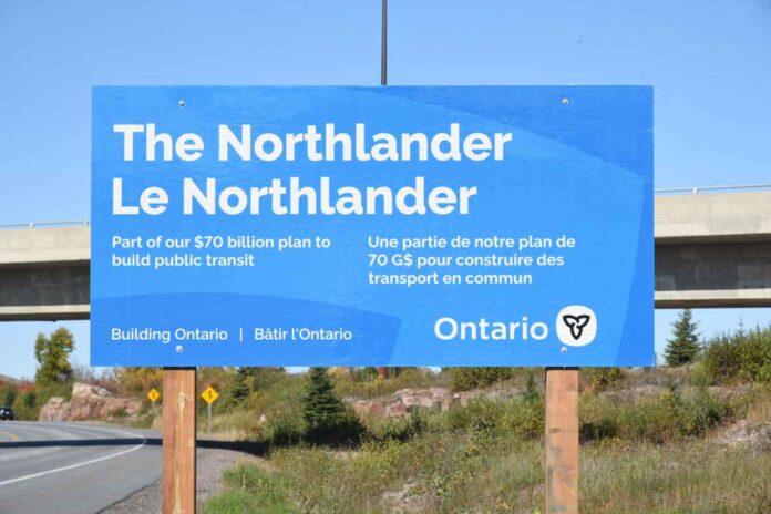 Northlander sign on Highway 11