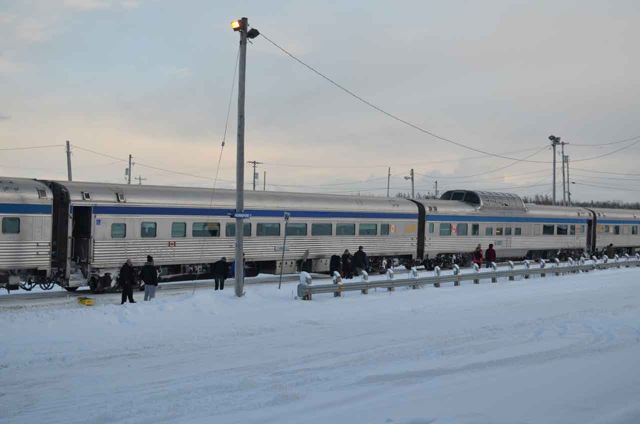 The Canadian stopped at Hornepayne