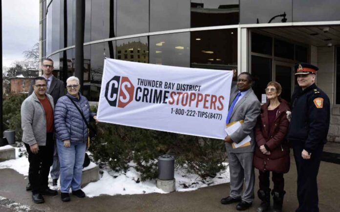 Thunder Bay marks Crime Stoppers Month with a flag-raising event. Learn about Crime Stoppers' history and how to help.