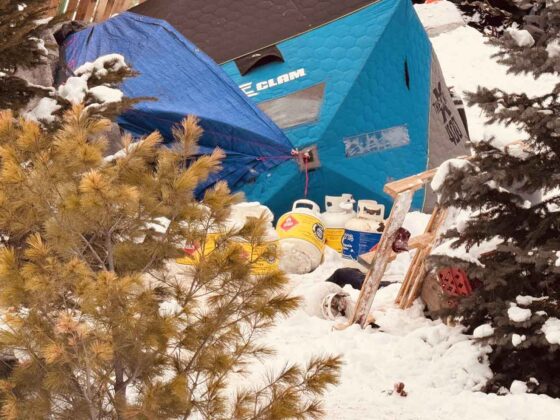 Propane Tanks at McVicars Creek encampment